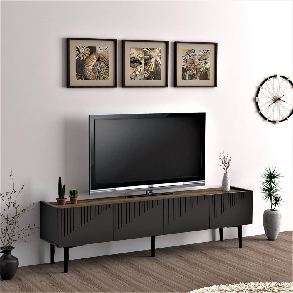 Tavolino TV Oppdal 154x37x45cm [en.casa] - premiumXL