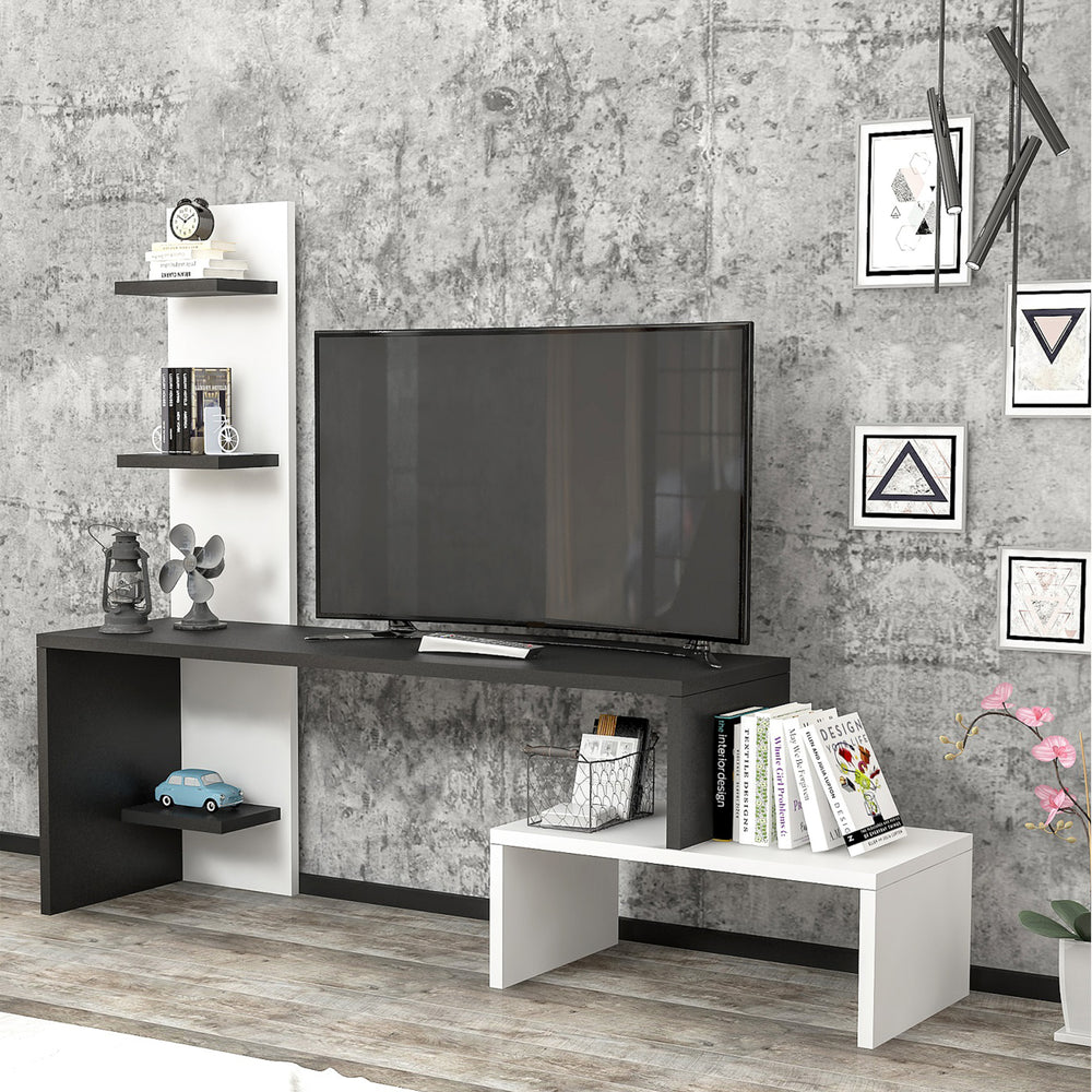 Fernsehtisch Hörby mit Regal [en.casa] - premiumXL