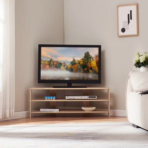 Mobile Porta TV Berg con 2 Ripiani Espositore Angolare 110 x 36 x 42 cm - [en.casa]