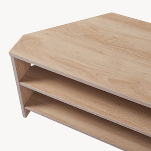 Mobile Porta TV Berg con 2 Ripiani Espositore Angolare 110 x 36 x 42 cm - [en.casa]
