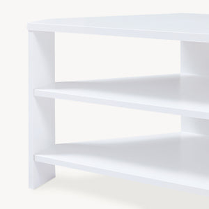 Mobile Porta TV Berg con 2 Ripiani Espositore Angolare 110 x 36 x 42 cm - [en.casa]
