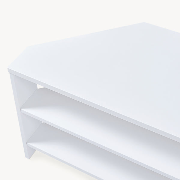Mobile Porta TV Berg con 2 Ripiani Espositore Angolare 110 x 36 x 42 cm - [en.casa]