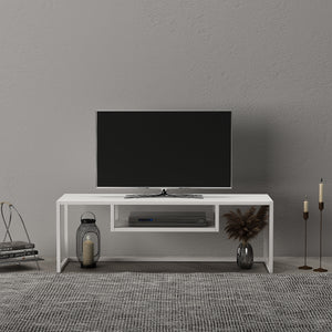 Tavolino TV Isokyrö Metallo 120x40x40 cm [en.casa]