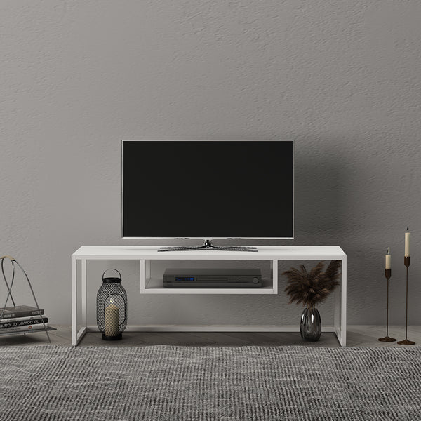 Tavolino TV Isokyrö Metallo 120x40x40 cm [en.casa]