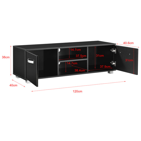 Mobile Porta TV Laugar a 2 Ante e Scomparti 120 x 40 x 38 cm [en.casa]