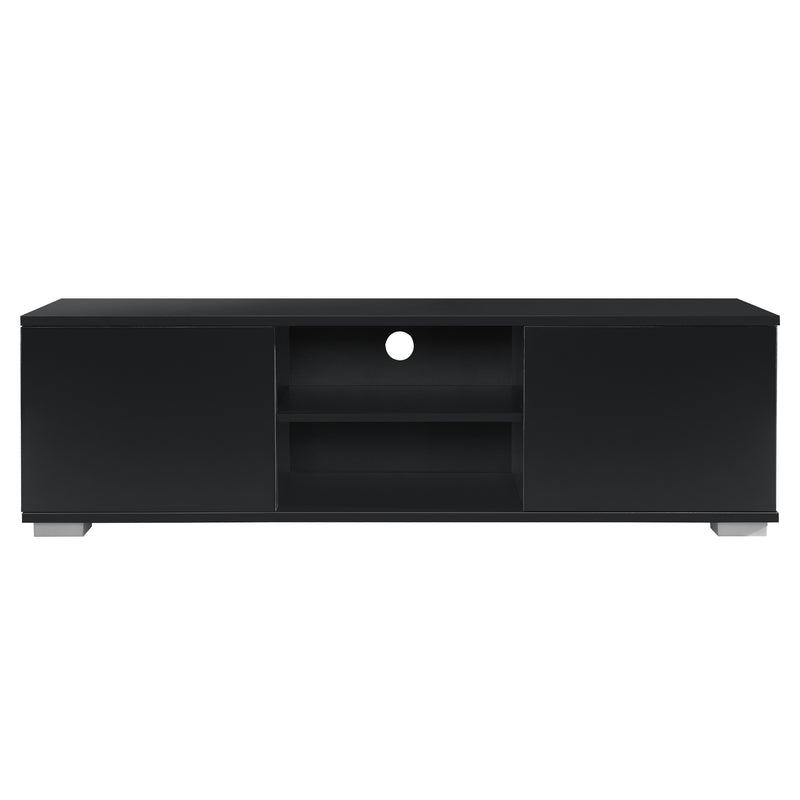 Schizzo in scala Mobile TV con Scomparti Chiusi e Aperti 34,5 x 120 x 40 cm - [en.casa]