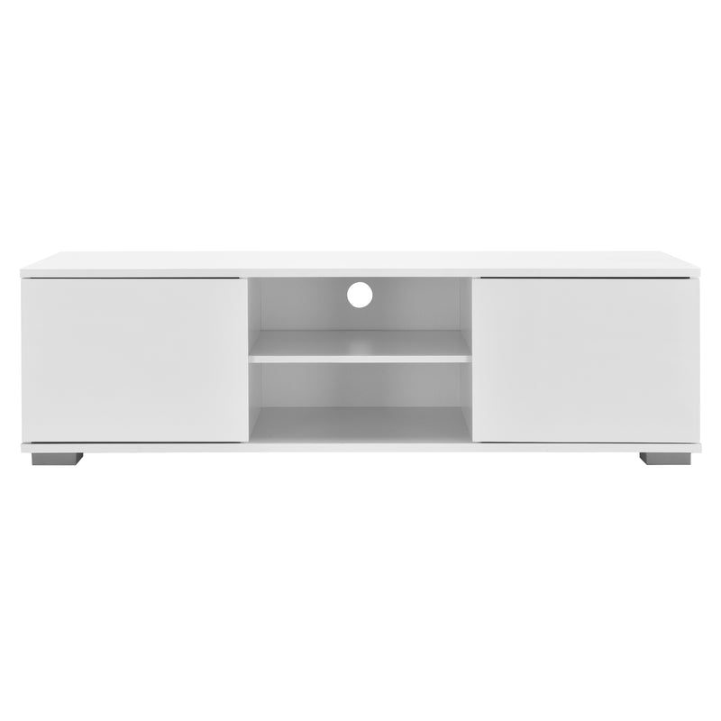 Schizzo in scala Mobile TV con Scomparti Chiusi e Aperti 34,5 x 120 x 40 cm - [en.casa]