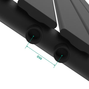 Termosifone Nore ad Acqua Calda Pannello Singolo con Elementi Piatti 160 x 45 cm - Nero [neu.haus] 