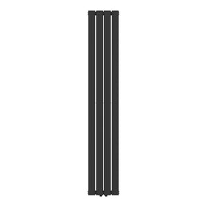 Termosifone Nore ad Acqua Calda Pannello Doppio con Elementi Piatti 180 x 30 cm Nero [neu.haus] 