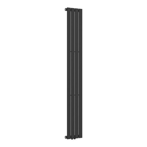 Termosifone Nore ad Acqua Calda Pannello Singolo con Elementi Piatti 180 x 30 cm - Nero [neu.haus] 