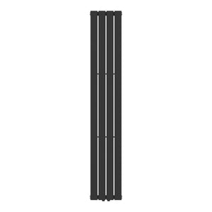 Termosifone Nore ad Acqua Calda Pannello Singolo con Elementi Piatti 180 x 30 cm - Nero [neu.haus] 