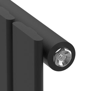 Termosifone Nore ad Acqua Calda Pannello Singolo con Elementi Piatti 60 x 30 cm - Nero [neu.haus] 