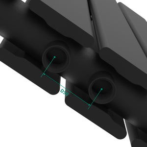 Radiatore di design Nore Nero 60x60cm Doppio strato 809W [neu.haus]