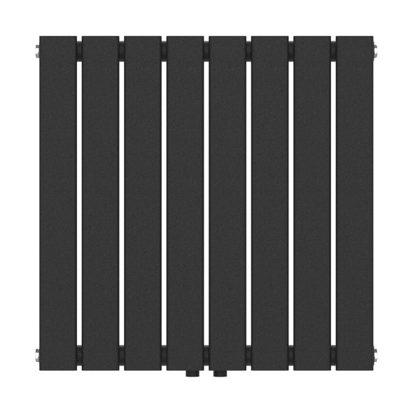 Termosifone Nore ad Acqua Calda Pannello Singolo con Elementi Piatti 60 x 60 cm - Nero [neu.haus] 
