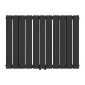 Termosifone Nore ad Acqua Calda Pannello Doppio con Elementi Piatti 60 x 80 cm Nero [neu.haus] 