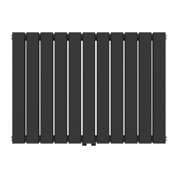 Termosifone Nore ad Acqua Calda Pannello Doppio con Elementi Piatti 60 x 80 cm Nero [neu.haus] 