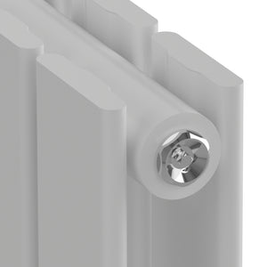 Termosifone Nore ad Acqua Calda Pannello Doppio con Elementi Piatti 160 x 30 cm Bianco [neu.haus] 