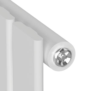 Termosifone Nore ad Acqua Calda Pannello Singolo con Elementi Piatti 180 x 30 cm - Bianco [neu.haus] 