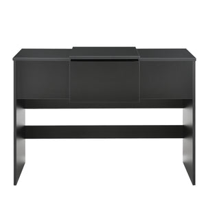 Tavolo da Trucco con Specchio Integrato 72 x 100 x 48cm Tavolo da Toeletta con Scomparto Portaoggetti  Tavolo Cosmetico con Sgabello