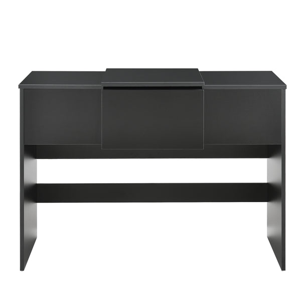 Tavolo da Trucco con Specchio Integrato 72 x 100 x 48cm Tavolo da Toeletta con Scomparto Portaoggetti  Tavolo Cosmetico con Sgabello