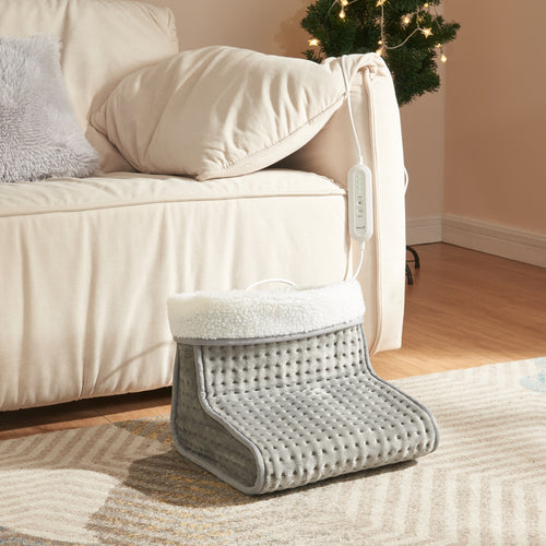 Scaldapiedi elettrico Bari 100W Grigio [en.casa]