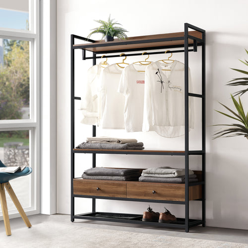 Armadio Aperto Isen per Guardaroba 180 x 120 x 40 cm - Vari Colori [en.casa]