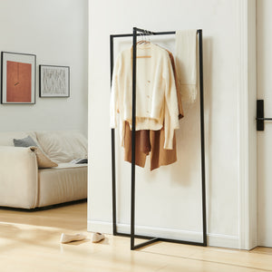 Appendiabiti Norjad 160x80x41 cm Metallo Nero [en.casa]