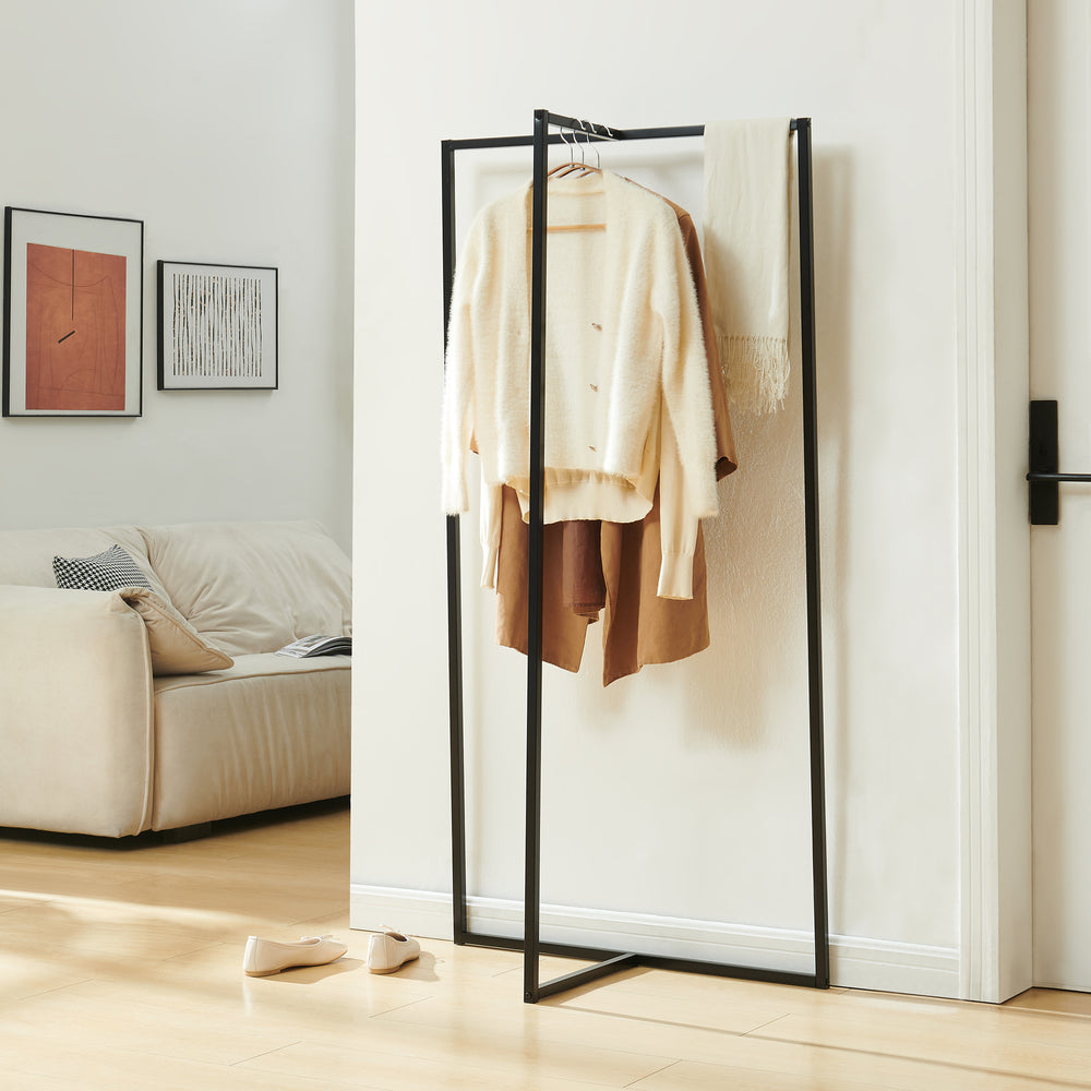 Stand Appendiabiti Norjad 160 x 80 x 41 cm in Metallo - Nero [en.casa] 
