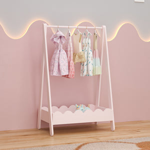 Guardaroba per bambini Vestnes 99x66x38 cm Cotton Candy [en.casa]
