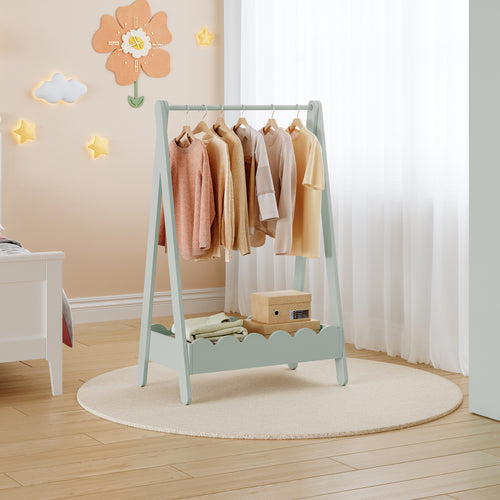 Stand Appendiabiti Vestnes a Forma di Capanna per Cameretta 99 x 66 x 38 cm [en.casa]