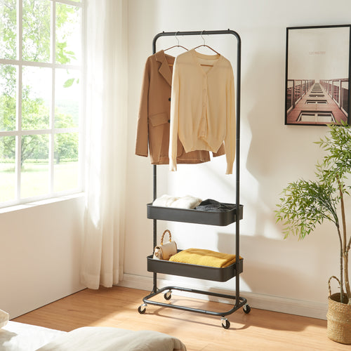 Appendiabiti su ruote Kumad 175x58x36 cm [en.casa]