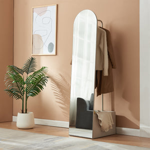 Specchio da guardaroba 2-in-1 Kuonta 165x40x51 cm [en.casa]