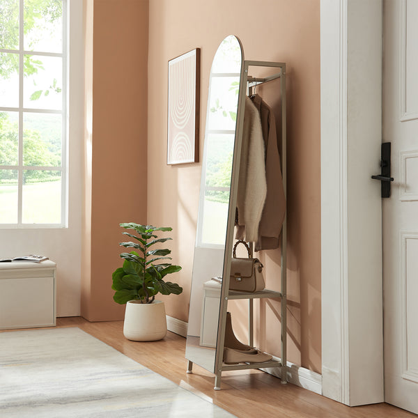 Specchio da guardaroba 2-in-1 Frenraby [en.casa]