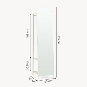 Specchio da guardaroba 2-in-1 Frenraby [en.casa]