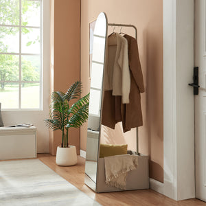 Specchio da guardaroba 2-in-1 Kuonta 165x40x51 cm [en.casa]