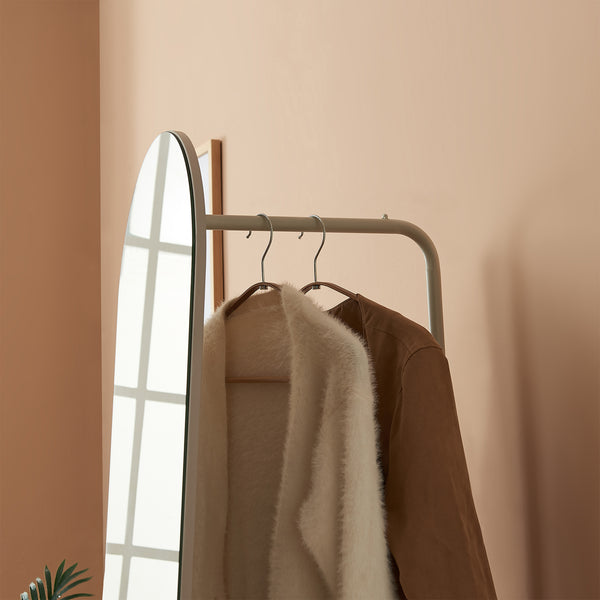 Specchio da guardaroba 2-in-1 Kuonta 165x40x51 cm [en.casa]