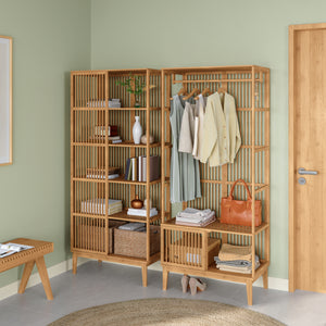 Set Organizzatore Guardaroba in Bambù - Vari Configurazioni [en.casa] 