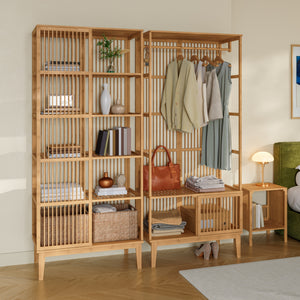 Set Organizzatore Guardaroba in Bambù - Vari Configurazioni [en.casa] 