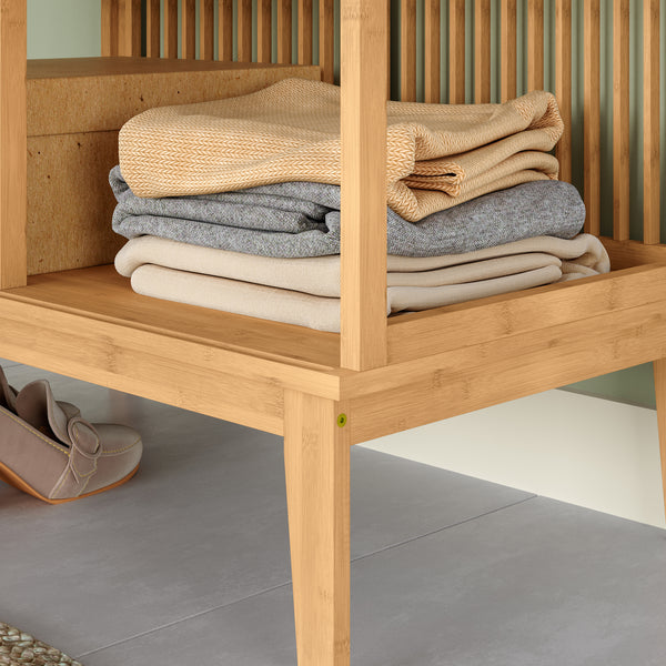 Set Organizzatore Guardaroba in Bambù - Vari Configurazioni [en.casa] 