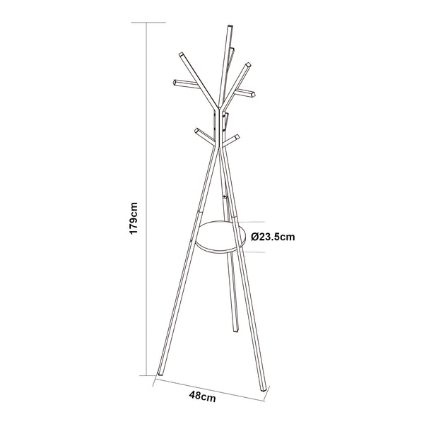 Appendiabiti Edet 179x48x48 cm [en.casa]