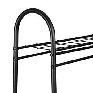 Stand Appendiabiti 'Hvorslev' Organizzatore con Barra Porta Abiti e 1-2 Ripiani Allestimento per Guardaroba Teatro Negozio di Abbigliamento - Struttura in Metallo [en.casa] 