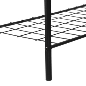 Stand Appendiabiti 'Hvorslev' Organizzatore con Barra Porta Abiti e 1-2 Ripiani Allestimento per Guardaroba Teatro Negozio di Abbigliamento - Struttura in Metallo [en.casa] 