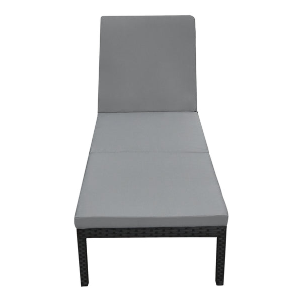 Sdraio da giardino Cartes con schienale regolabile Polyrattan vari colori en.casa