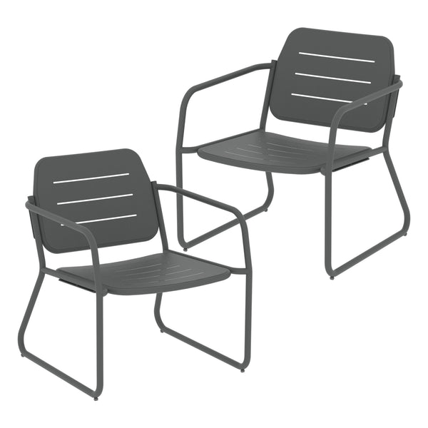 Set di mobili da giardino Andria acciaio [casa.pro]