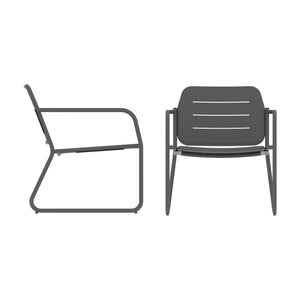 Set di mobili da giardino Andria acciaio [casa.pro]