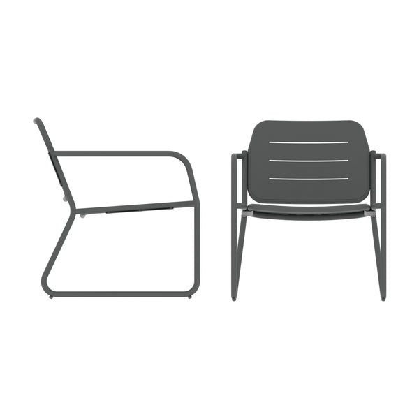 Set di mobili da giardino Andria acciaio [casa.pro]