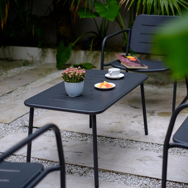 Set di mobili da giardino Andria acciaio [casa.pro]