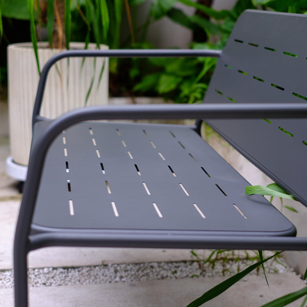 Set di mobili da giardino Andria acciaio [casa.pro]