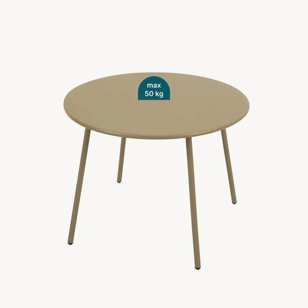 Set di 5 Mobili da Giardino Kivanta 2 Tavolini Rotondi 2 Poltrone e Divano [en.casa]