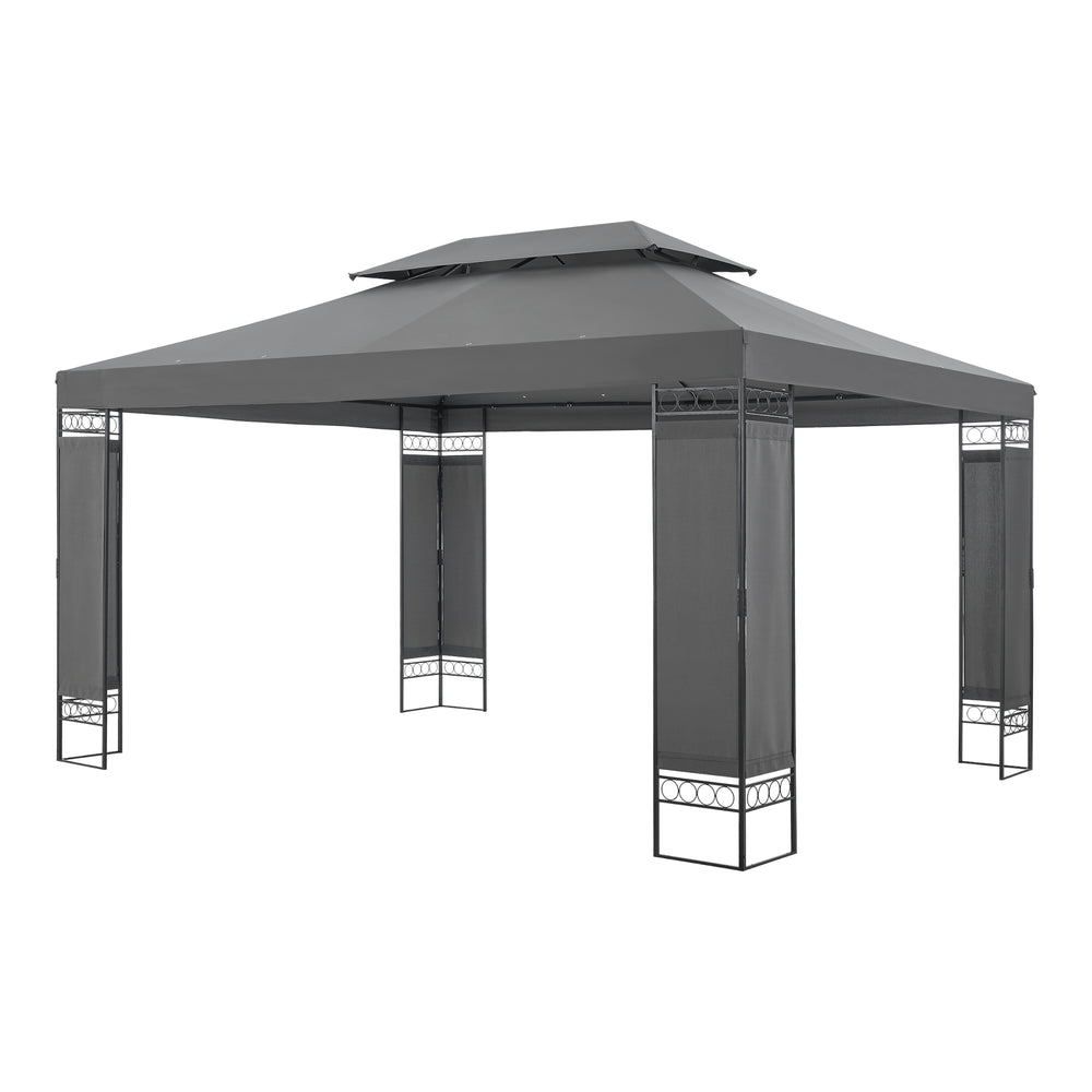 Festzelt Lanciano Pavillon 400x300x265cm in versch. Farben [en.casa] - premiumXL